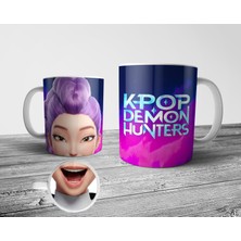 Pixxa Rumi Kpop Demon Hunters Tabanı Ağız Desenli Kupa Bardak