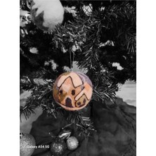 Yün Keçe Noel Topları, 2'li, Yeni Yıl Süsleri, Ağaç Dekorasyonu