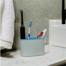 Beyaz Diş Fırçası ve Macunu Saklama Kutusu, Pratik ve Şık Tasarım