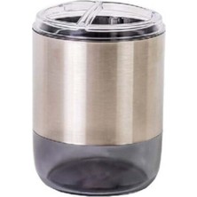 Şeffaf Siyah Diş Fırçalık, Prizmatik ve Şık Tasarım