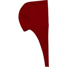 Royaleks Tesettür Bone Bağcıklı Likralı Bordo