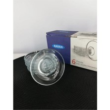 Çay Tabağı 6'lı Underline Cam ROYALEKS-RYG3009