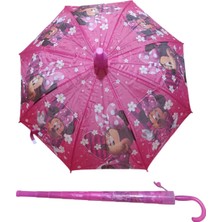 Kuzey Plastik Bardaklı Düdüklü Kız Çocuk Şemsiye