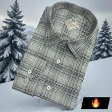 Eren Style Klasik %100 Cotton Uzun Kollu Terletmeyen Kışlık Flanel Gömlek (Regular Kalıp)