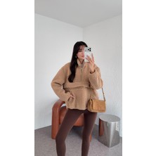 Hazelanna Sütlü Kahverengi Teddy Sweat