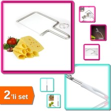 Hereveoyuncak Peynir Kesme Teli + Elma ve Kabak Oyacağı Paslanmaz Sebze Oyucu - 2li Set J9D2U0