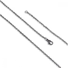 Hg.Aksesuar Unisex Minik Boy Çelik Kolye 0.5mm