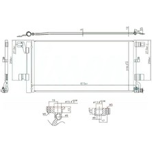 Universal Klima Radyatörü Audı A4 1.4 Tfsı / 2.0 Tdı 2015+ / A5 2.0 Tdı 2016+ (Oto/manu)