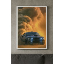 Koleksiyonluk Mustang Poster – Premium Uv Baskı (Çerçeveli)