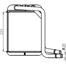 Universal Brazıng Kalorifer Radyatör Vw T5 03+ (213X180X26) A/m Aluminyum