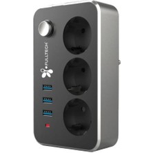 Marsilyan 3 Priz 3xusb 2 mt Kablo Anahtarlı Akım Korumalı Priz TGFTR02