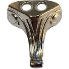 Marsilyan Moda Taşlı Ahşap, Mdf, Sunta Sandık Ayağı, Kutu Ayak 1,5 cm - Nikel