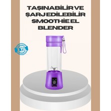 Marsilyan- Mini Taşınabilir Blender 380ML USB Şarjlı Detoks Smoothie Hazırlayıcı