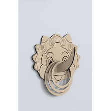 Ahşap Dinozor Figürlü Halka Atma Oyunu, Eğitici ve Eğlenceli Çocuk Oyuncağı