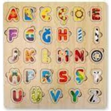 Renkli ve Desenli Ahşap Eğitici Puzzle, Çocuklar Için Eğlenceli Öğrenme Oyunu