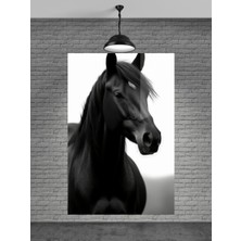 Marsilyan Asil Siyah At Cam Tablo Ev Dekorasyon,balkon Dekorasyonu,dekoratif,duvar Tablo,mutfak Tablo