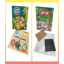 Ahşap Kelime ve Kızma Birader 2'li Set, Eğlenceli ve Şık Oyunlar