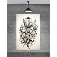 Marsilyan Çiçek Cam Tablo Sevilen Seriler