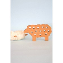 Ahşap Koyun ve Kalem-Ip Eğitici El Becerisi Oyun Seti