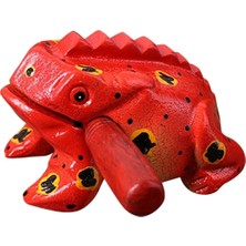 Renkli Geleneksel Kurbağa Sesi Çıkaran Dekoratif 8 cm No:2