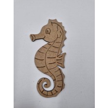 Sevimli Deniz Atı Ahşap Boyama Seti, 15X7 Cm, 20 Adet, Dıy, Okul, Etkinlik, Sanat