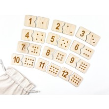 Renkli Ahşap Sayıları Öğrenme Seti, Evde Eğitim, Montessori Eğitici Oyuncak