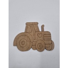 20 Adet Renkli Ahşap Traktör Boyama Seti, Okul ve Etkinlik Için, 15X11 cm