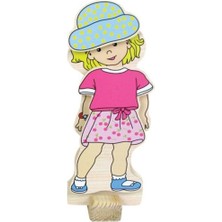 Çok Renkli Ahşap Elbise Giydirme Oyunu, Eğlenceli ve Öğretici Çocuk Oyunu