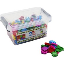 Renkli 300 Parça Küp Seti, Eğlenceli ve Pratik Saklama Kutusuyle Sunulur