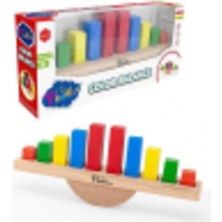 Renkli Ahşap Denge Oyunu Çocuklar Için Eğlenceli ve Öğretici Tasarım