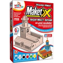 Beyaz Ahşap Maket Boyama Seti, Eğlenceli ve Yaratıcı Hobi Malzemeleri