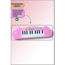 Renkli 22 Tuşlu Sesli Elektronik Piyano, Eğitici ve Oyunlu Çocuklar Için