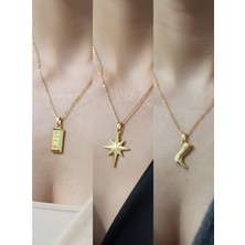 NKT Collection Üçlü Kombin Altın Kaplama Sembol Kolye Seti