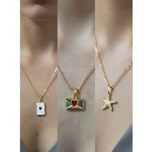 NKT Collection Üçlü Kombin Altın Kaplama Sembol Kolye Seti