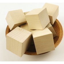Renkli Ahşap Küpler, 3X3X3 Cm, 40 Adet, Hobi ve Dekorasyon Için Mükemmel Seçim