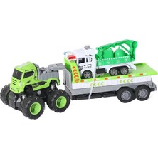 Belle Fusion Bfs  KLX600-365 Sürtmeli Die Cast 4x4 Temizlik Aracı Taşıyan Tır -Vardem