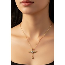 X-lady Accessories Altın Renk Kanat Anahtar Model Sf Zincir Çelik Kolye - 3684