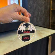 Lades Isme Özel 3D Noel Süsü V2