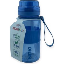 Noki Kids Su Matarası Tritan Pipetli Silikon Kemerli 400 ml