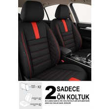 Gm Design Oniks Serisi Tay Tüyü Ön 2 Oto Koltuk Kılıfı (Doblo Van-Panelvan 1+1-Fiorino-Combo)