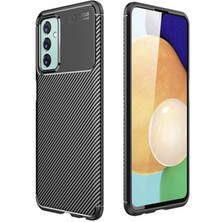 Techno Guru Samsung Galaxy M23 Kılıf Karbon Desenli Şık Darkon Premium Silikon Kapak