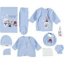 Mdrandy Tavşan Baskılı 10'lu Zıbın Seti