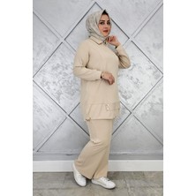 Pys Giyim Kadın Fermuarlı Çıt Çıtlı Tesettür Takım