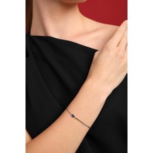 Sembol Gold Balık Sırtı Bileklik Blur Opal Taşlı 17+3 cm En 3 mm