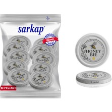 Sarkap Hijyenik Paketli 10 Adet Kavanoz Kapağı - Honey Bee Model - 82mm