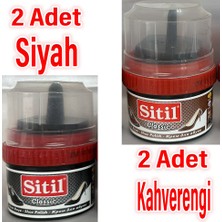 Stil X2 Adet Siyah X2 Adet Kahverengi Ayakkabı Boyası