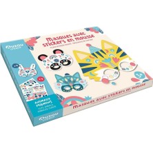 Auzo Toys Aksesuar Setim - Hayvan Maskesi-Kabartmalı Sticker