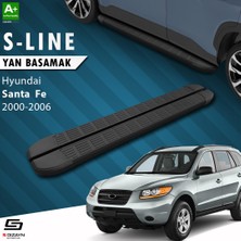 S-Dizayn Hyundai Santa Fe S-Line Siyah Yan Basamak 163 Cm 2000-2006 A+ Kalite