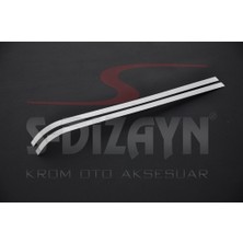 S-Dizayn Fiat Fiorino Krom Sürgülü Kapı Çıtası 2 Prç 2008-2016
