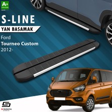 S-Dizayn Ford Tourneo Custom Kısa Şase S-Line Aluminyum Yan Basamak 203 Cm 2012-2023 A+ Kalite